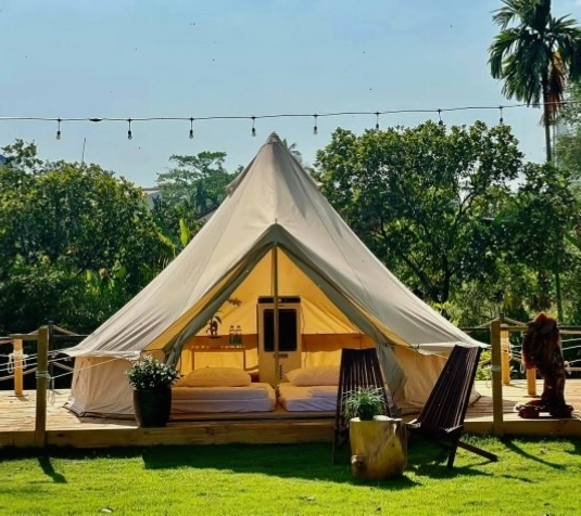 View hồ tại GEM Glamping