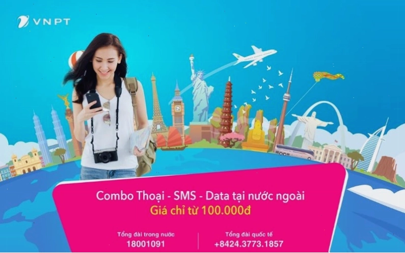 VinaPhone cung cấp dịch vụ chuyển vùng quốc tế với nhiều ưu đãi