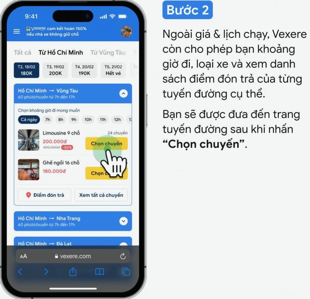 Xe khách Kim Mạnh Hùng di chuyển trên đường cao tốc