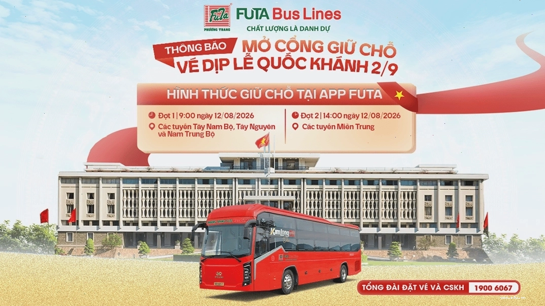 Xe khách Phương Trang tại khu vực Ngã 4 Bình Phước