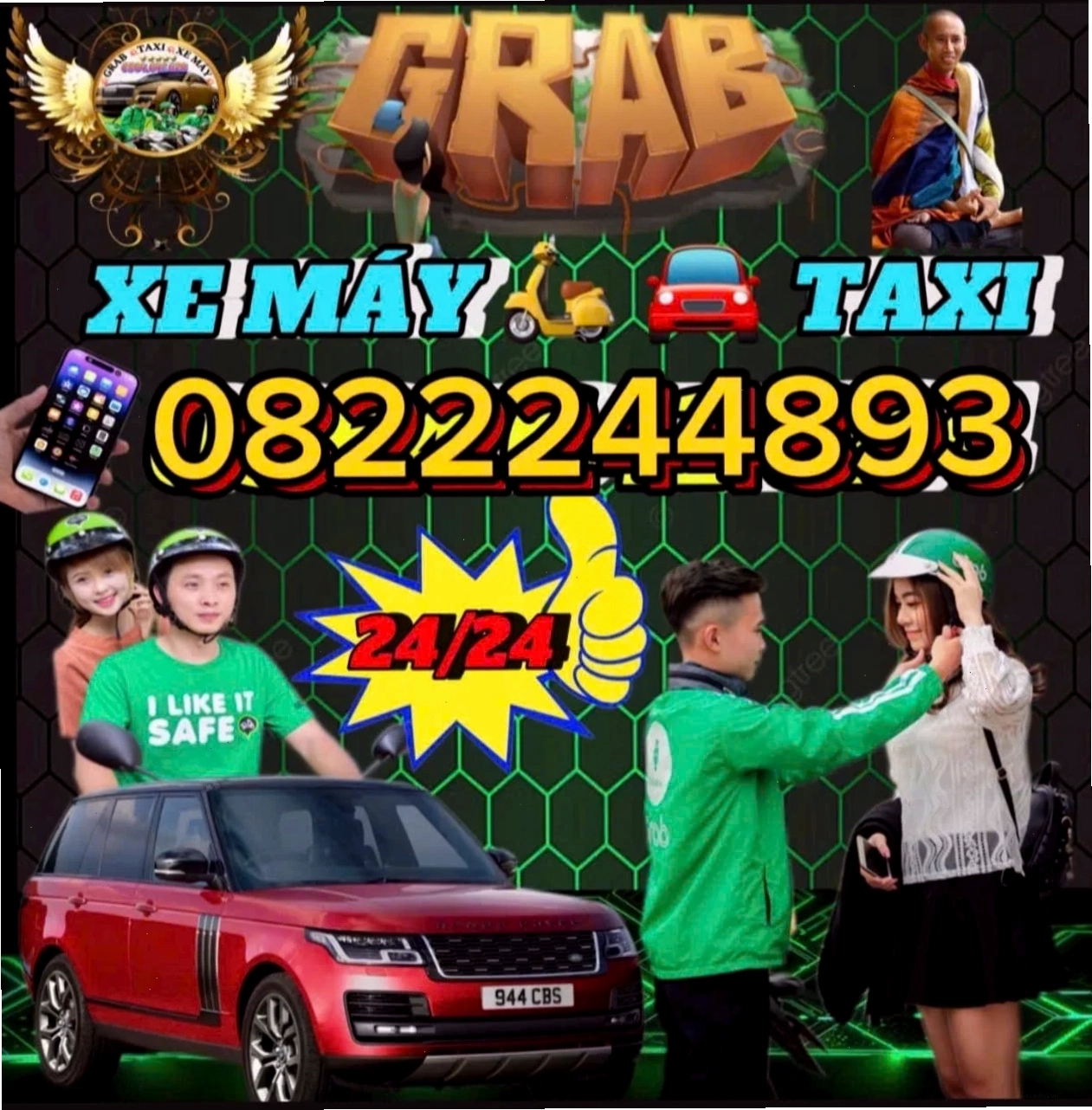 Xe ôm Grab Hiệp Hòa Đức Hòa