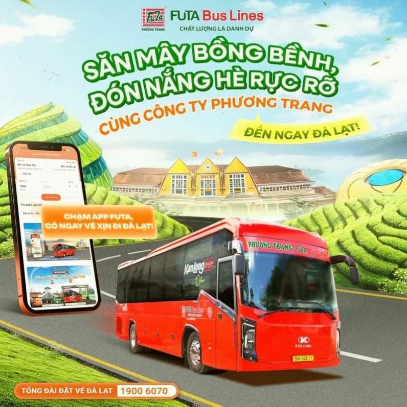 Xe Phương Trang Biên Hòa đi Đà Lạt: giá vé và số điện thoại