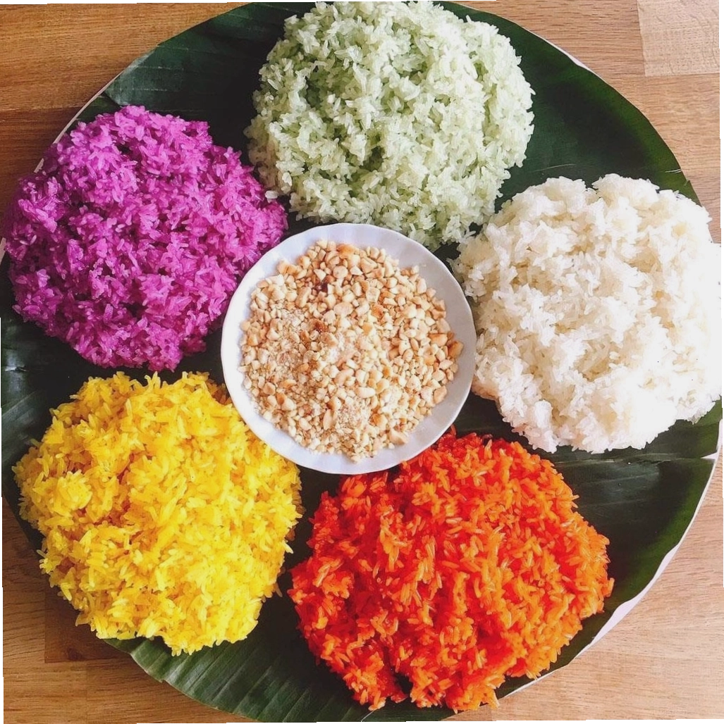 Xôi Ngũ sắc - món ăn đặc trưng của Hà Giang